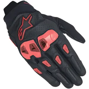 Luva Alpinestars SP X 7 Air - Preta/Vermelha Fluor