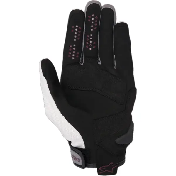 Luva Alpinestars Chrome Womens - Branco/Vermelho Borgonha