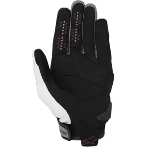 Imagem 2 de Luva Alpinestars Chrome Womens - Branco/Vermelho Borgonha (Feminina)