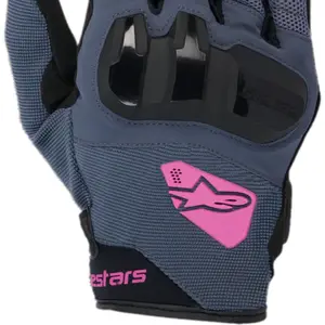 Imagem 4 de Luva Alpinestars Chrome Womens - Preto/Cinza/Roxo (Feminina)
