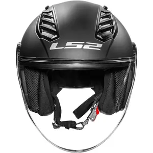 Imagem 4 de Capacete LS2 Airflow 2 Monocolor - Preto Fosco (Aberto)