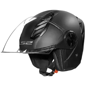Imagem 7 de Capacete LS2 Airflow 2 Monocolor - Preto Fosco (Aberto)