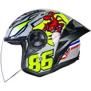 Capacete LS2 Airflow 2 Sting - Branco/Amarelo (Aberto)