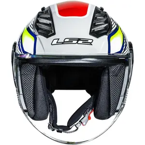 Imagem 6 de Capacete LS2 Airflow 2 Sting - Branco/Amarelo (Aberto)