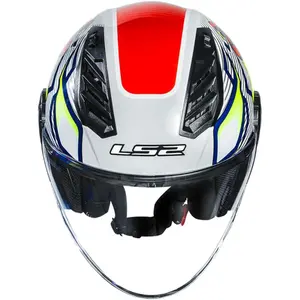 Imagem 7 de Capacete LS2 Airflow 2 Sting - Branco/Amarelo (Aberto)