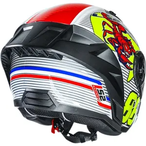 Imagem 9 de Capacete LS2 Airflow 2 Sting - Branco/Amarelo (Aberto)