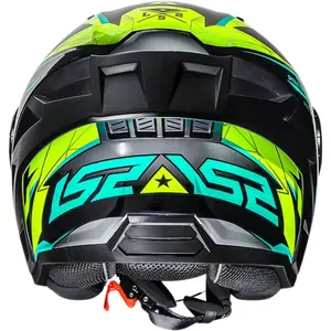 Imagem 11 de Capacete LS2 Airflow 2 Draze - Preto/Amarelo (Aberto)