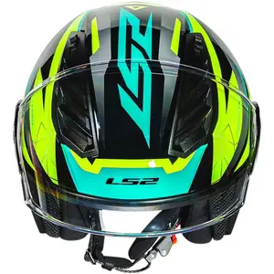 Imagem 6 de Capacete LS2 Airflow 2 Draze - Preto/Amarelo (Aberto)