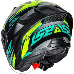Imagem 9 de Capacete LS2 Airflow 2 Draze - Preto/Amarelo (Aberto)