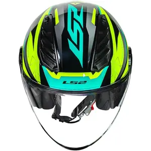 Imagem 8 de Capacete LS2 Airflow 2 Draze - Preto/Amarelo (Aberto)