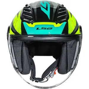 Imagem 7 de Capacete LS2 Airflow 2 Draze - Preto/Amarelo (Aberto)