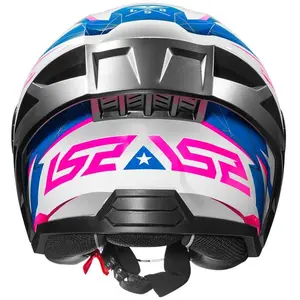 Imagem 9 de Capacete LS2 Airflow 2 Draze - Azul/Rosa (Aberto)