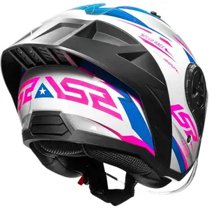 Imagem 8 de Capacete LS2 Airflow 2 Draze - Azul/Rosa (Aberto)