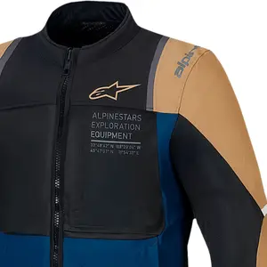 Imagem 3 de Jaqueta Alpinestars ST 2 Air - Azul Escuro/Caqui/Preto