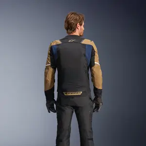 Imagem 5 de Jaqueta Alpinestars ST 2 Air - Azul Escuro/Caqui/Preto