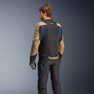Imagem 6 de Jaqueta Alpinestars ST 2 Air - Azul Escuro/Caqui/Preto
