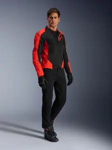Imagem 5 de Jaqueta Alpinestars Viper V4 Air - Vermelho Fluor/Preto