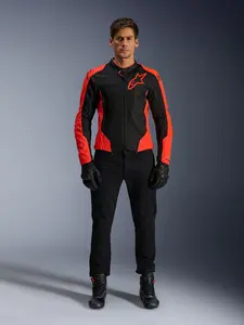 Imagem 4 de Jaqueta Alpinestars Viper V4 Air - Vermelho Fluor/Preto