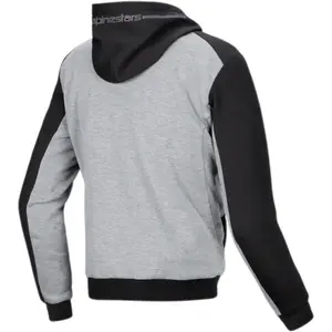Imagem 2 de Jaqueta Alpinestars Chrome V2 Sport Hoddie - Preto/Cinza Mescla/Vermelho