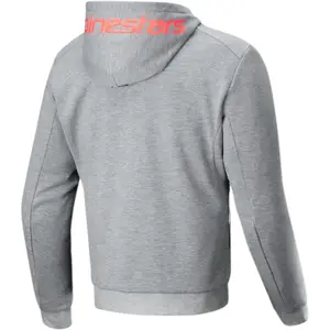Imagem 2 de Jaqueta Alpinestars Chrome V2 Sport Hoddie - Cinza Mescla/Vermelho Fluor