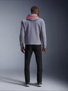 Imagem 8 de Jaqueta Alpinestars Chrome V2 Sport Hoddie - Cinza Mescla/Vermelho Fluor