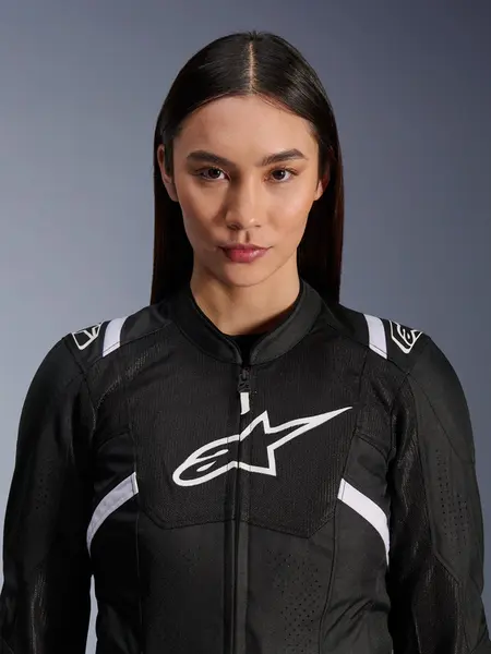 Jaqueta Alpinestars Stella T SPS Air V2 - Preto/Branco (Feminina