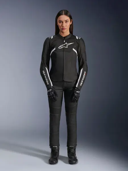 Jaqueta Alpinestars Stella T SPS Air V2 - Preto/Branco (Feminina