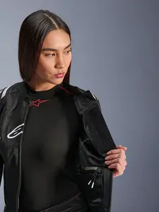 Imagem 6 de Jaqueta Alpinestars Stella T SPS Air V2 - Preto/Branco (Feminina)