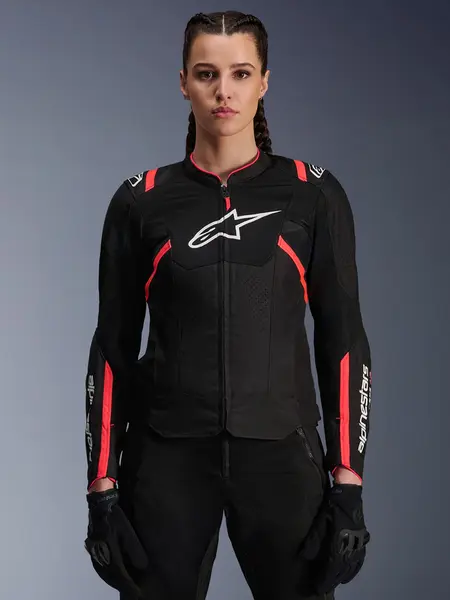 Jaqueta Alpinestars Stella T SPS Air V2 - Preto/Rosa (Feminina