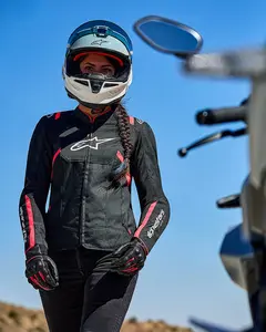 Imagem 11 de Jaqueta Alpinestars Stella T SPS Air V2 - Preto/Rosa (Feminina)
