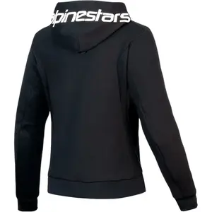 Imagem 2 de Jaqueta Alpinestars Stella Chrome V2 Sport Hoddie - Preto/Branco (Feminina)