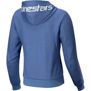 Imagem 2 de Jaqueta Alpinestars Stella Chrome V2 Sport Hoddie - Azul/Branco (Feminina)