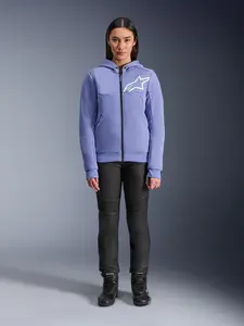 Imagem 5 de Jaqueta Alpinestars Stella Chrome V2 Sport Hoddie - Azul/Branco (Feminina)