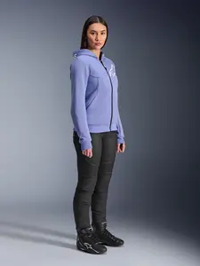 Imagem 6 de Jaqueta Alpinestars Stella Chrome V2 Sport Hoddie - Azul/Branco (Feminina)