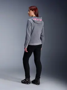 Imagem 7 de Jaqueta Alpinestars Stella Chrome V2 Sport Hoddie - Cinza Mescla/Rosa (Feminina)