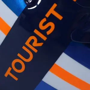 Imagem 9 de Capacete Arai RX-7V Evo Isle Of Man 2024 - Azul/Laranja/Vermelho