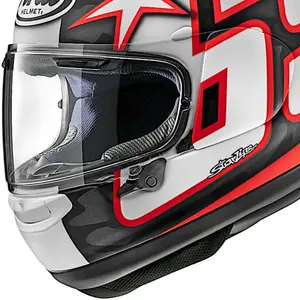 Imagem 3 de Capacete Arai RX-7V Evo Nicky Reset - Preto/Vermelho/Branco