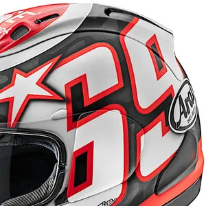 Imagem 4 de Capacete Arai RX-7V Evo Nicky Reset - Preto/Vermelho/Branco