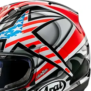 Imagem 5 de Capacete Arai RX-7V Evo Hayden Laguna - Branco/Azul/Vermelho/Preto