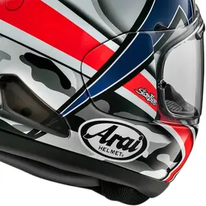 Imagem 4 de Capacete Arai RX-7V Evo Hayden Laguna - Branco/Azul/Vermelho/Preto