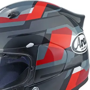 Imagem 4 de Capacete Arai Quantic Abstract - Preto/Vermelho/Cinza