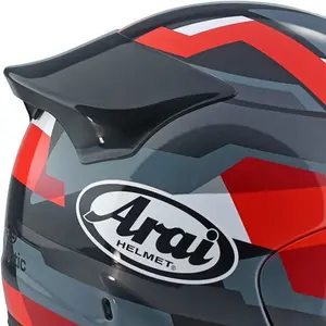 Imagem 5 de Capacete Arai Quantic Abstract - Preto/Vermelho/Cinza