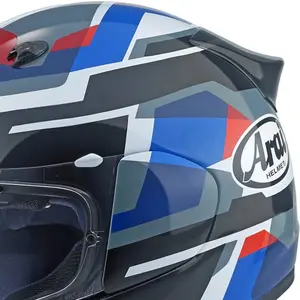 Imagem 4 de Capacete Arai Quantic Abstract - Preto/Azul/Branco/Vermelho
