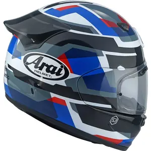 Imagem 2 de Capacete Arai Quantic Abstract - Preto/Azul/Branco/Vermelho