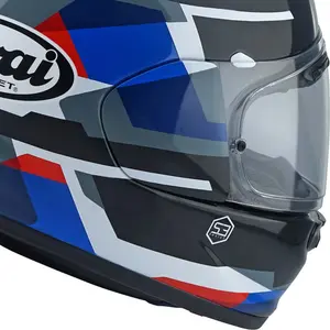 Imagem 6 de Capacete Arai Quantic Abstract - Preto/Azul/Branco/Vermelho