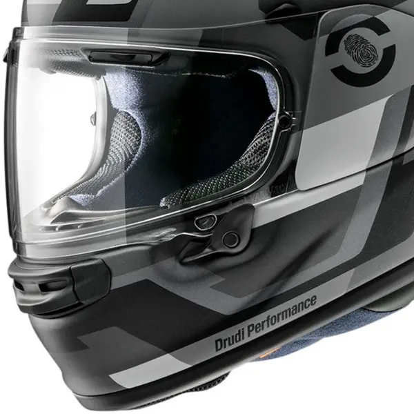 Capacete Arai Quantic Face - Cinza Escuro/Claro - Grid Motors
