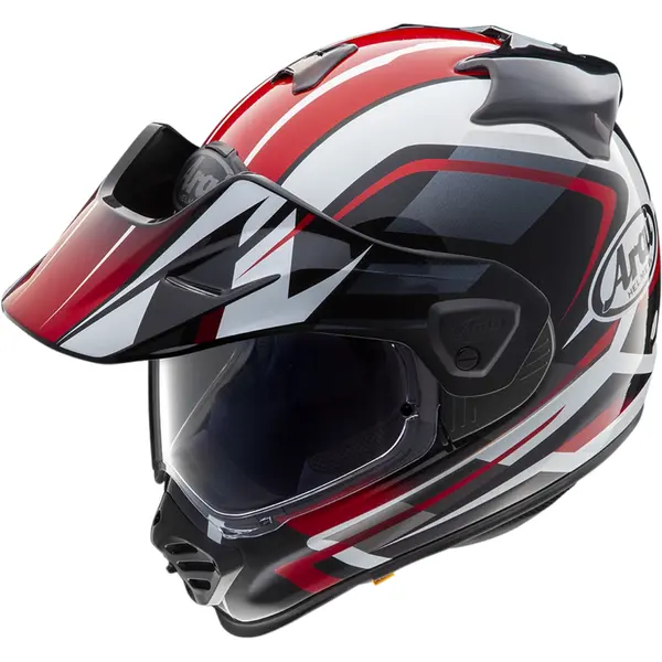 Capacete Arai Tour X5 Discovery - Preto/Branco/Vermelho - Grid Motors