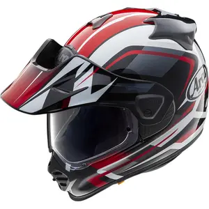 Capacete Arai Tour X5 Discovery - Preto/Branco/Vermelho