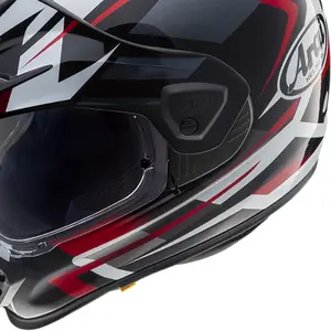 Imagem 4 de Capacete Arai Tour X5 Discovery - Preto/Branco/Vermelho
