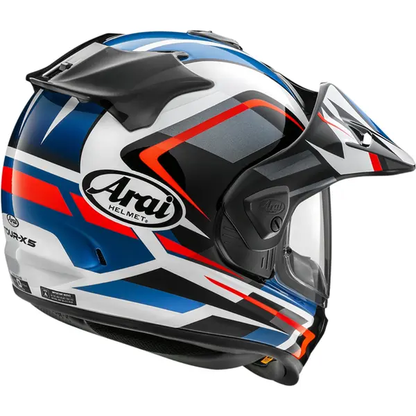 Arai 　tourcloth2 Capacete Arai Tour X5 Discovery - Preto/Branco/Azul/Vermelho